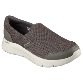 216485 GO WALK FLEX - REQUEST Mens Slip On Shoes Brown