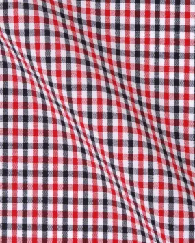 Canclini London Red & Black Check Shirt 2420.w021.0081.fan