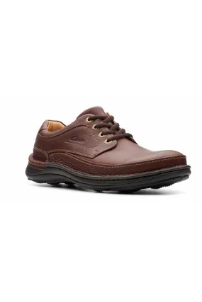 Clarks Nature Three Mahogany leather