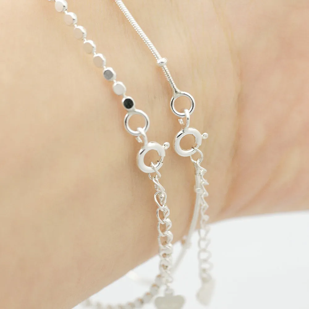 Dotty chain Bracelet - Silver