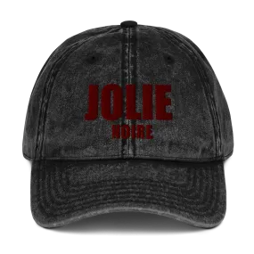 Jolie Noire Vintage Dad Hat- Black