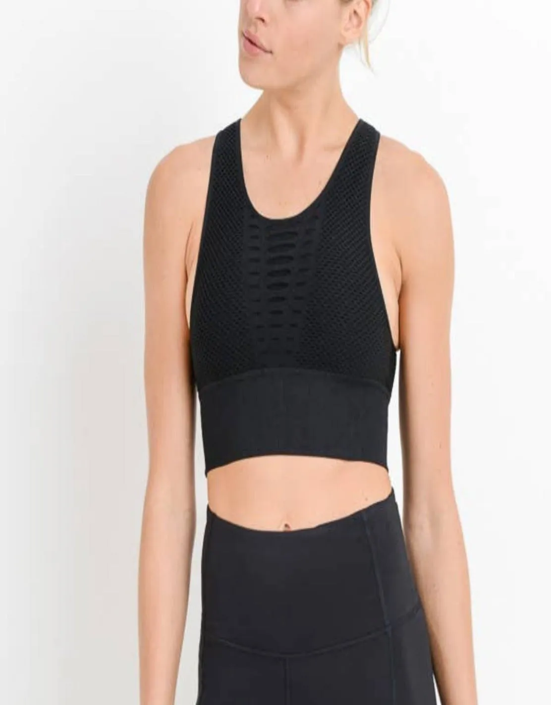 Laser Cut Seamless Sports Bra