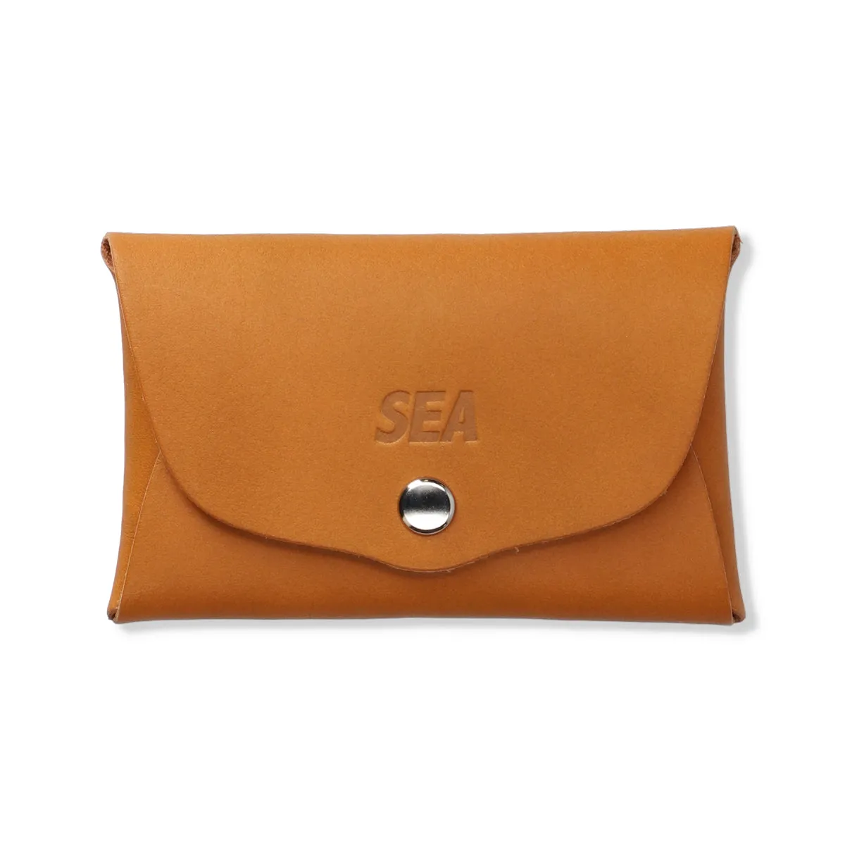 SEA LEATHER BUSINESS CARD HOLDER / CAMEL