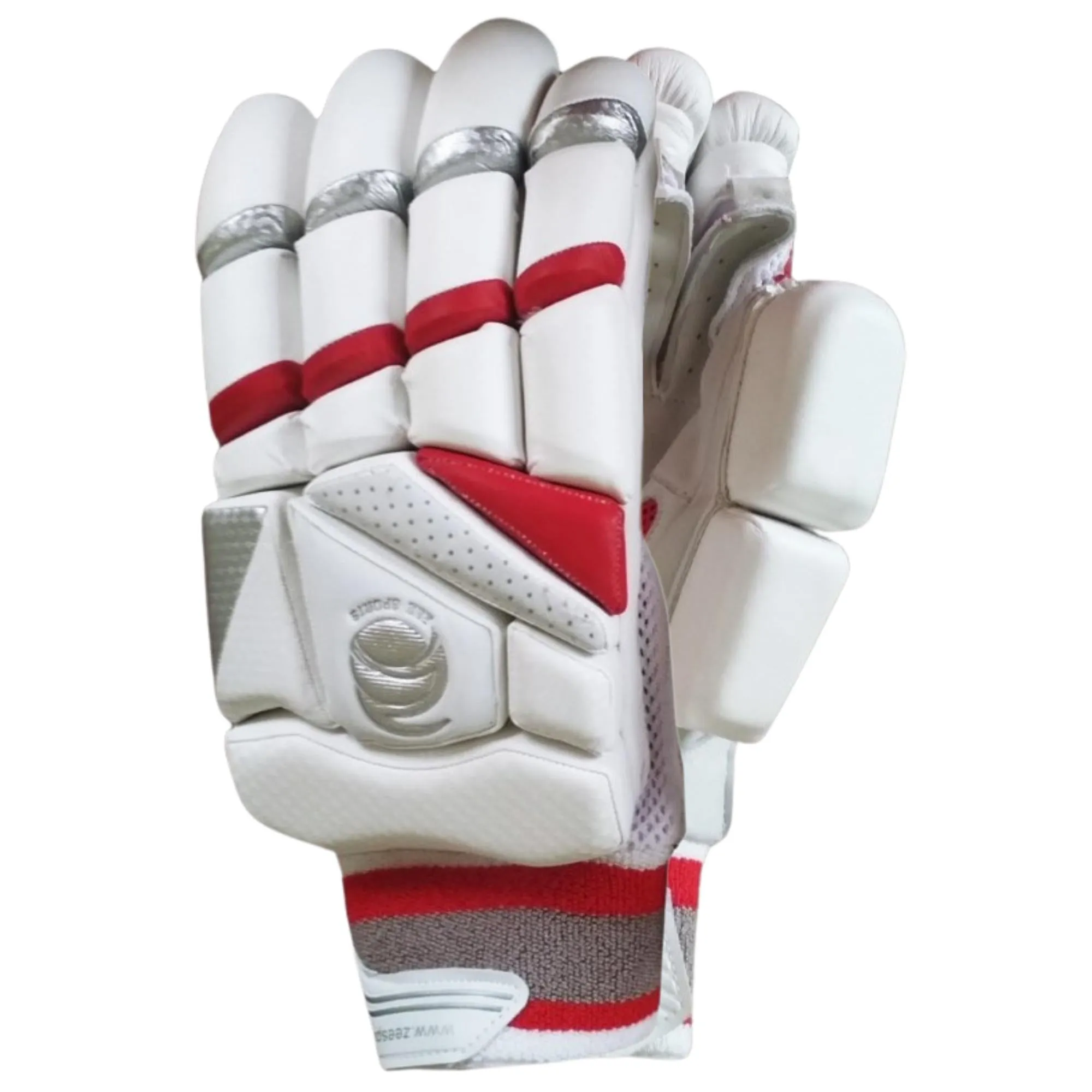 Zee Sports Batting Gloves Tribute Genius Test Standard Red